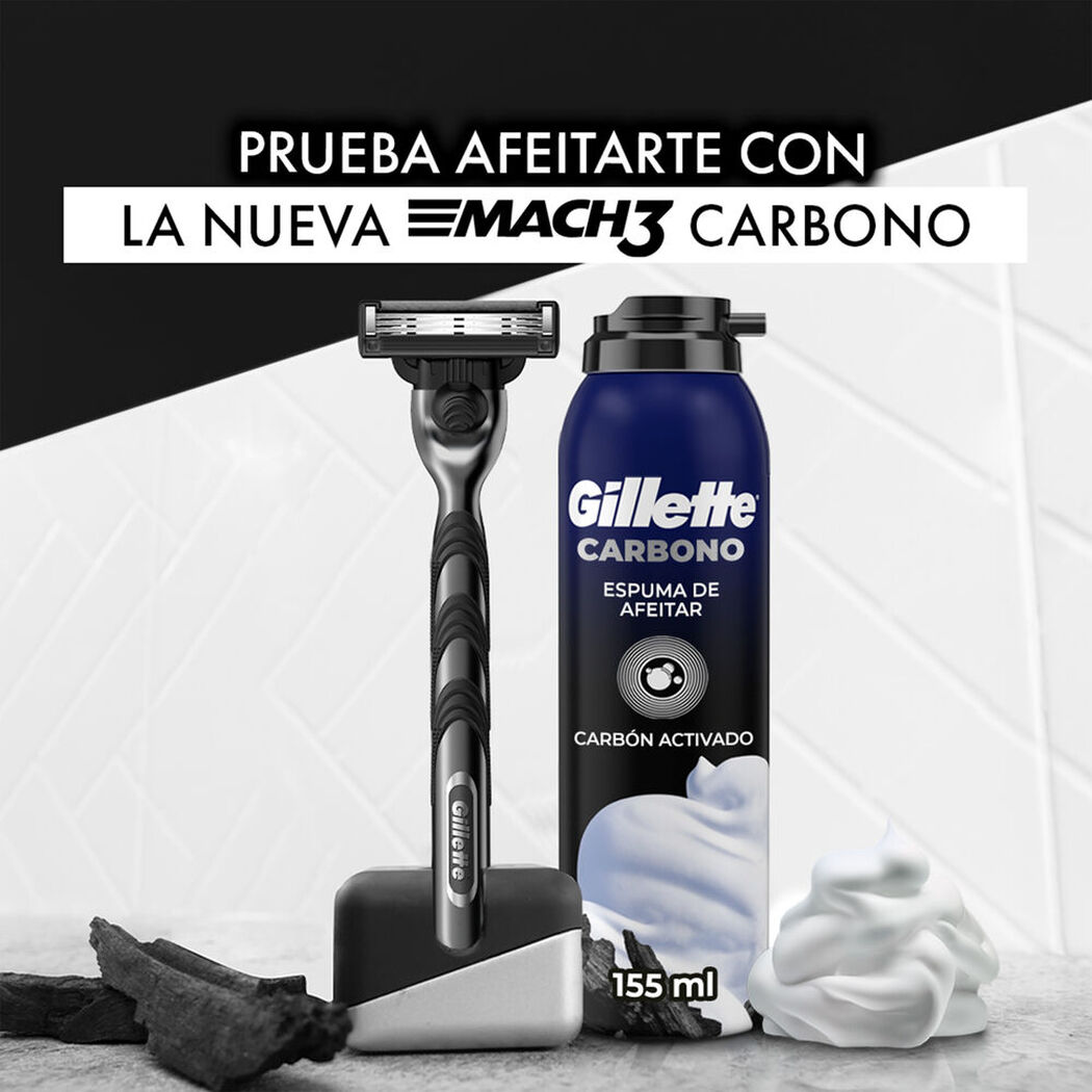 Espuma Afe Gillette Charcoal 150 mL, , large image number 2