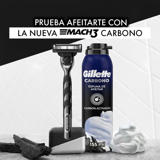 Espuma Afe Gillette Charcoal 150 mL, , large image number 2