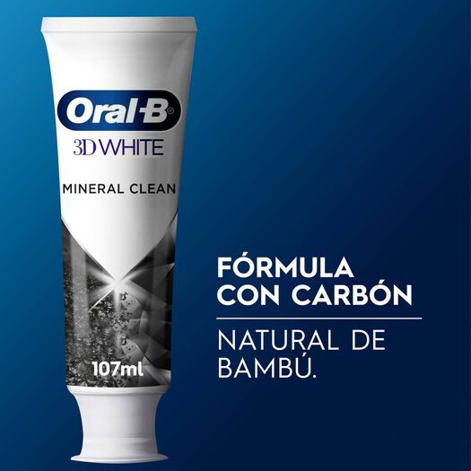 Pasta De Dientes Oral-B Blanqueadora 3d White Mineral Clean 107 Ml / 140 G, , large image number 1