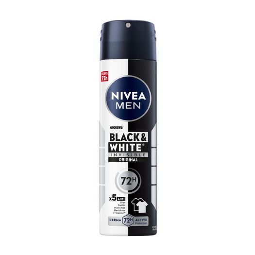 Desosdorante Nivea Men Spray Black & White Invisible Original 4 un, , large image number 1