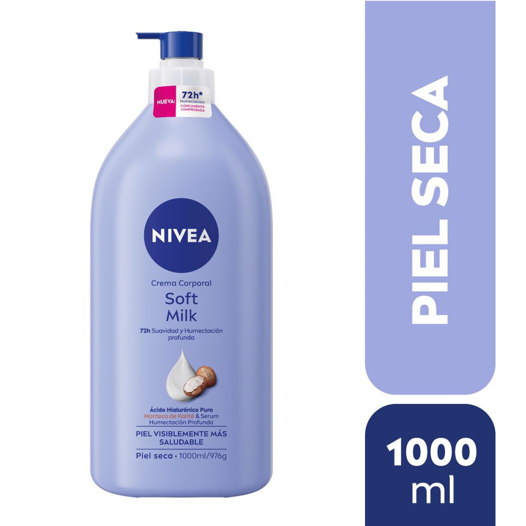 Crema Nivea Body Soft Milk 1000 mL, , large image number 0