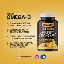 Omega 3 Aquaomega Extra Forte x 120 c&aacute;psulas