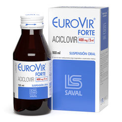 Eurovir Forte 400 mg/5 mL x 100 mL Suspensión Oral