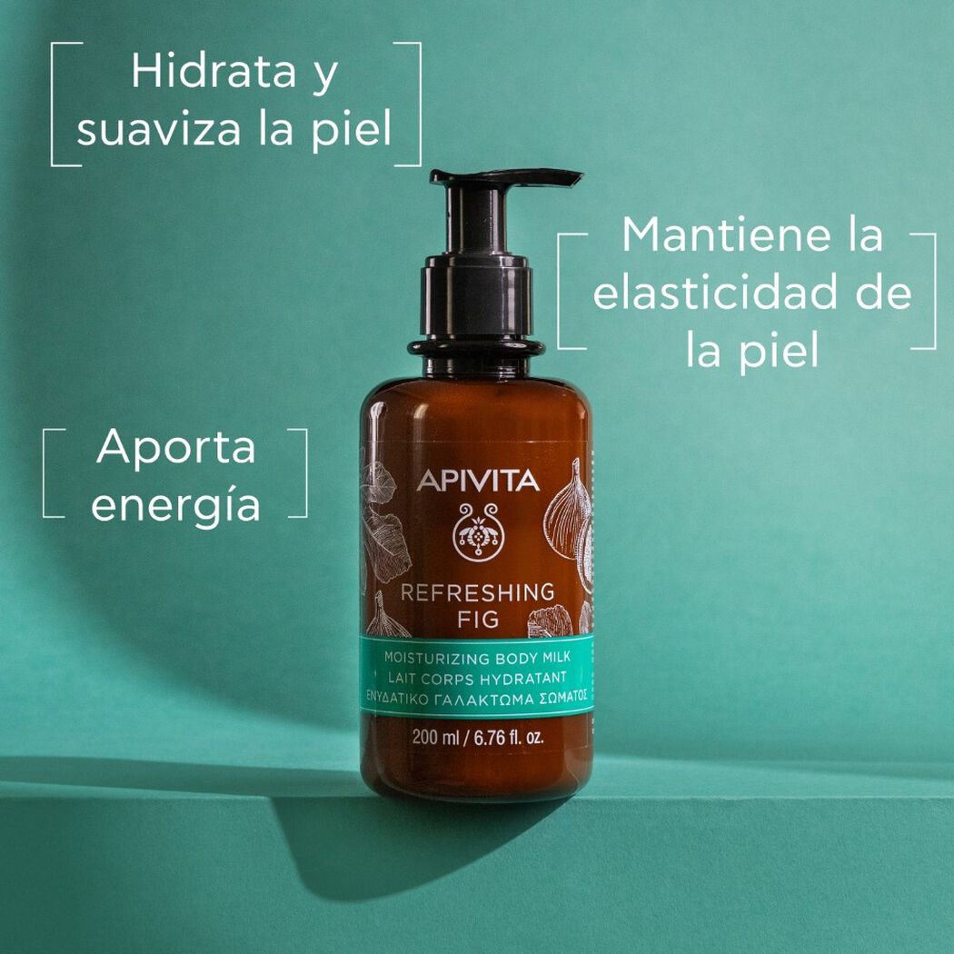 Leche Corporal Hidratante Refreshing Fig 200ml Apivita, , large image number 1