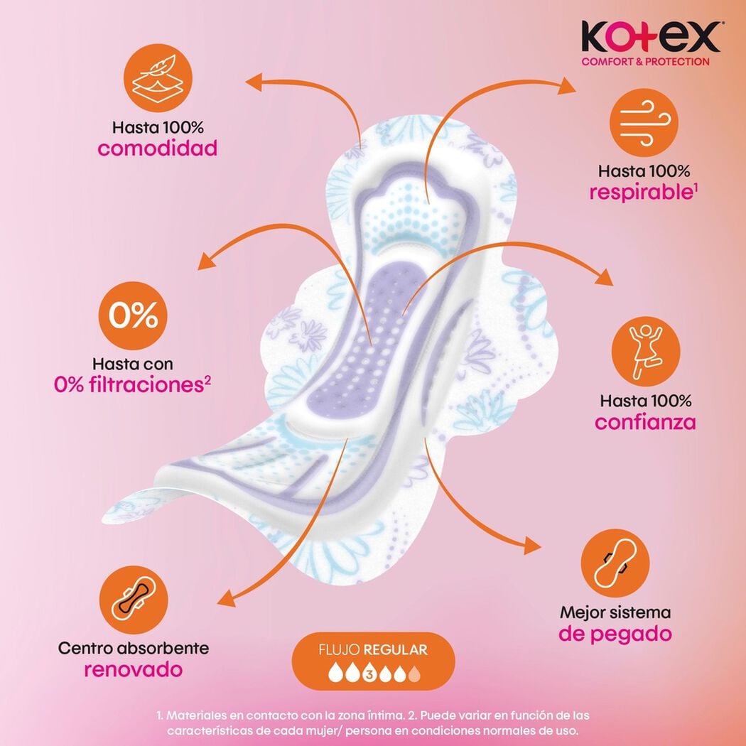 Toallas Higi&eacute;nicas Kotex Ultradelgadas 10 Unidades, , large image number 3