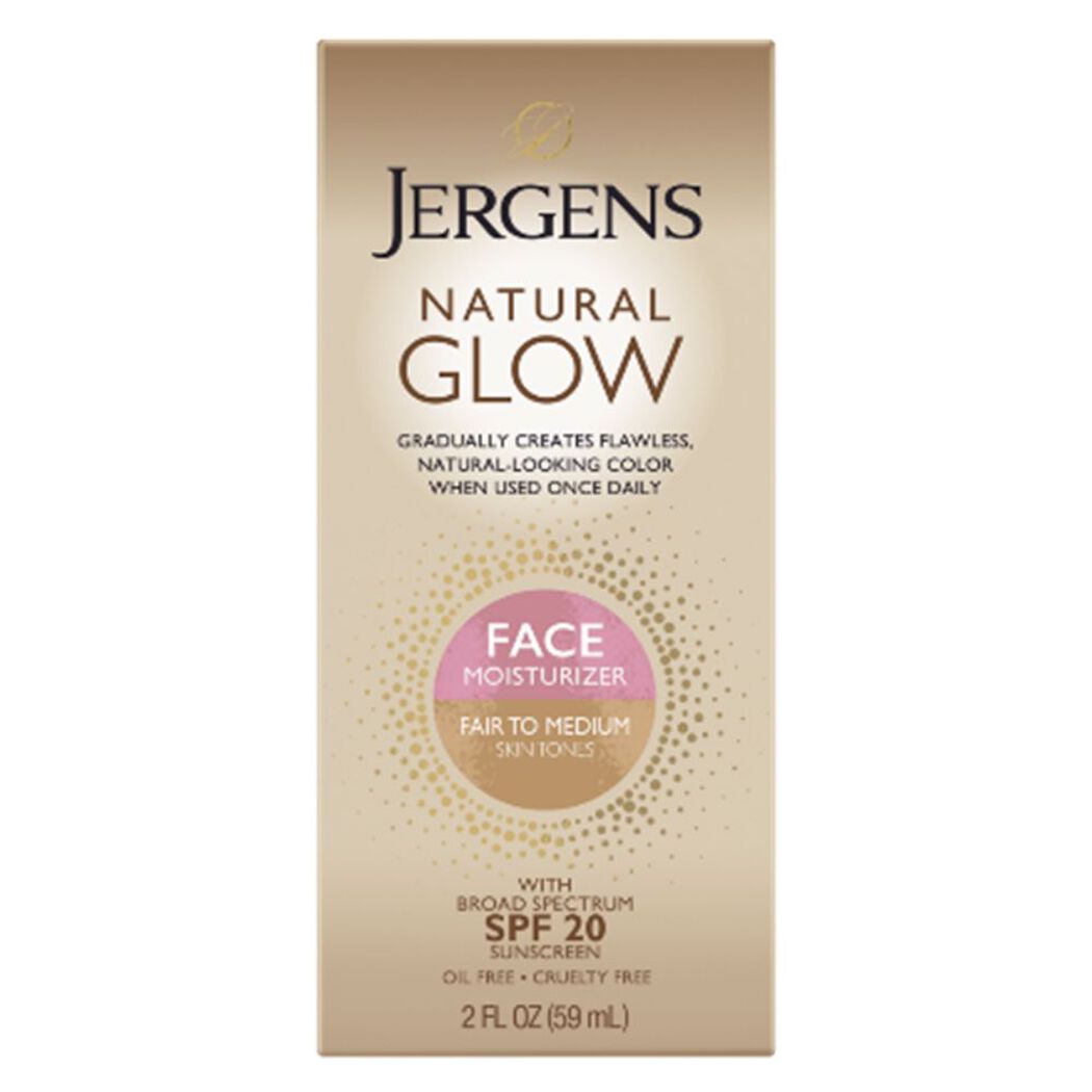 Autobronceante Jergens Crema Facial Reafirmante Tono Medio FPS 20 59 mL, , large image number 1