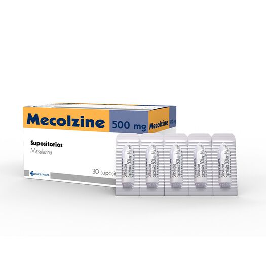 Mecolzine 500 mg x 30 Supositorios, , large image number 0