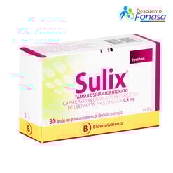 Sulix 0.4 mg x 30 Cápsulas con Gránulos de Liberación Prolongada