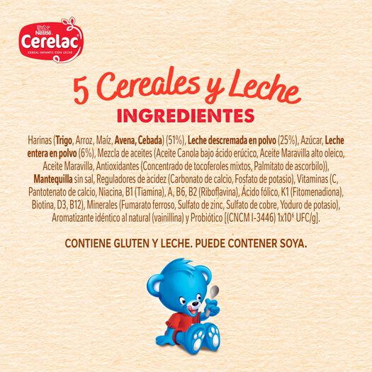Cereal Cerelac 5 Cereales Etapa 2 400 g, , large image number 4