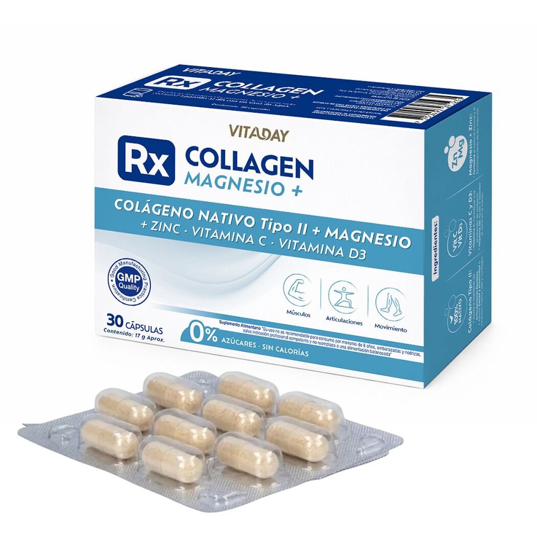 Vitaday Rx Collagen TLi+Magnesio x 30 C&aacute;psulas, , large image number 0