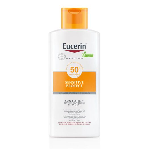 Protector Solar Eucerin Sensitive Protect Extra Light FPS50+ 400 mL, , large image number 1