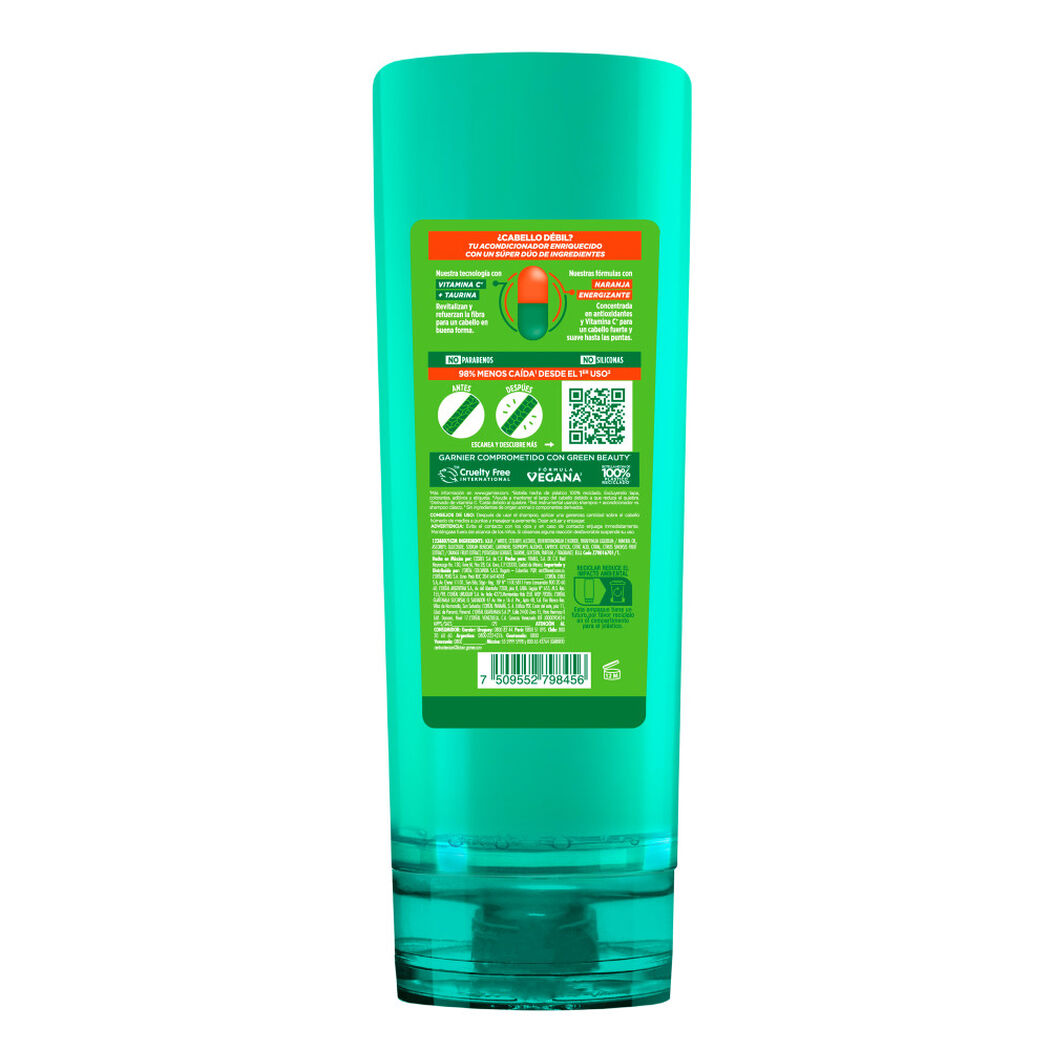 Acondicionador Fructis Stop Caída Crece Fuerte 350 mL, , large image number 3