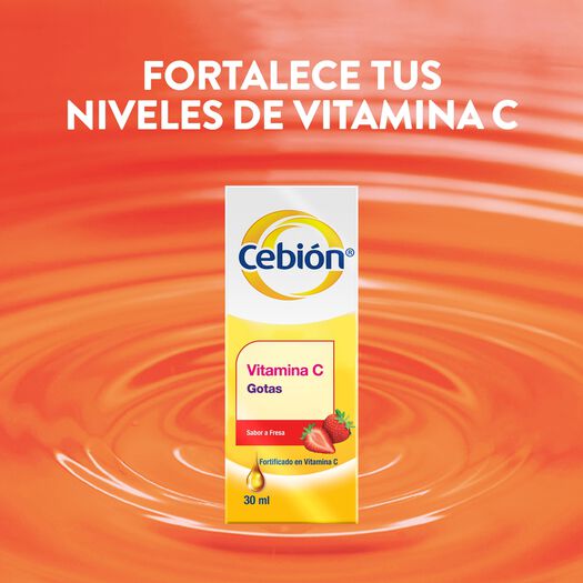 Cebion Vitamina C Fresa100Mg/Ml Gotas Frasco 30Ml  , , large image number 2