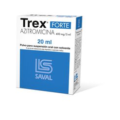 Trex Forte 400 mg/5 mL x 20 mL Polvo Para Suspensión Oral Con Solvente