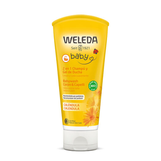 Shampoo y Gel Ducha Weleda Caléndula 200 mL, , large image number 0