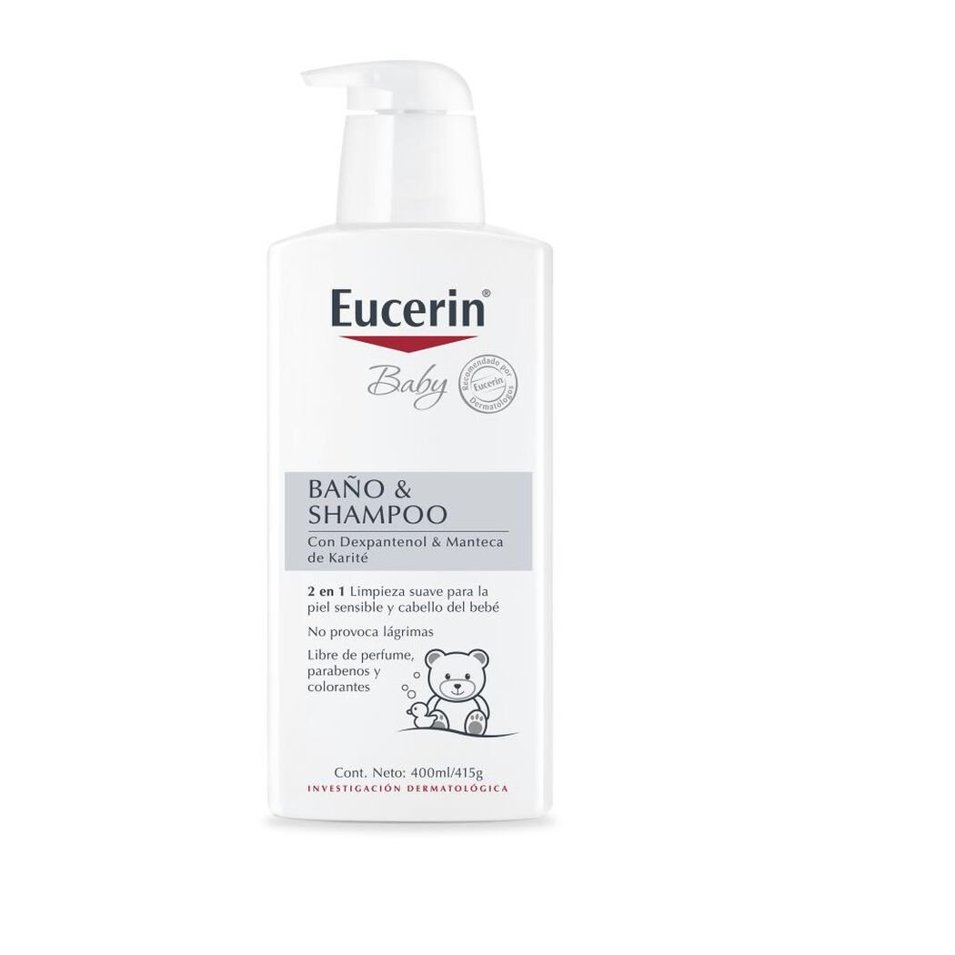 Jabón y Shampoo Eucerin Baby 400 mL, , large image number 1