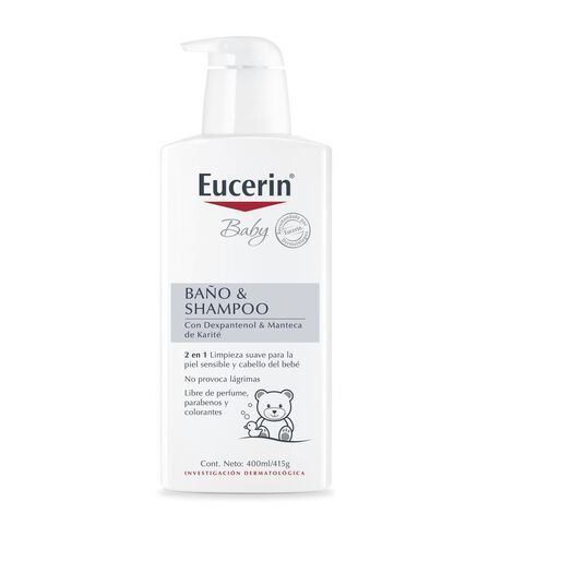 Jabón y Shampoo Eucerin Baby 400 mL, , large image number 1