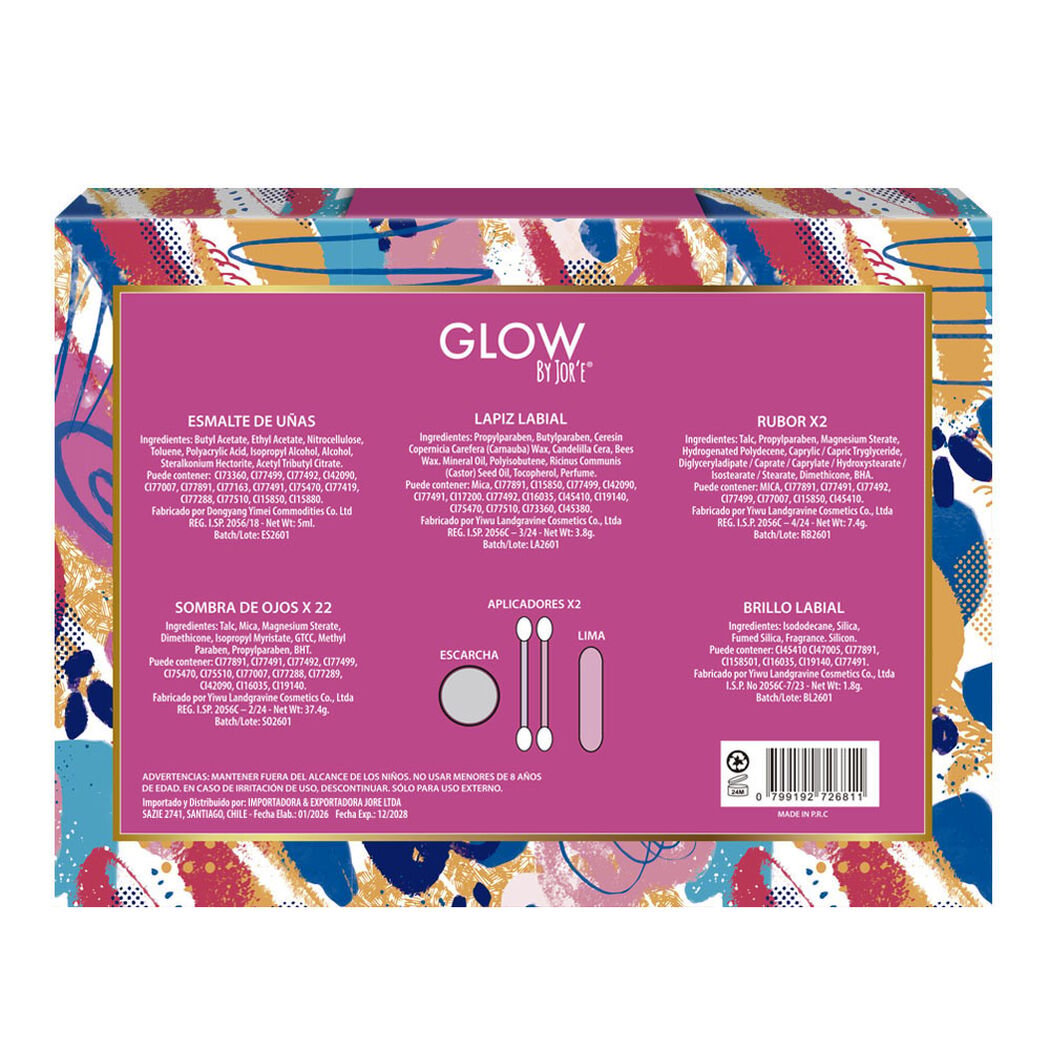 Set completo de maquillaje Glow by Jor'el, , large image number 1