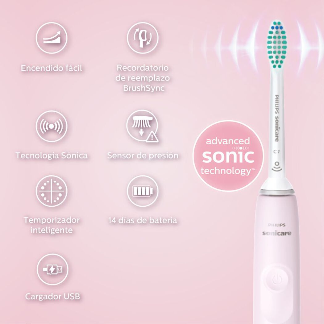 Cepillo Philips Gemini 3100 Rosa, , large image number 1