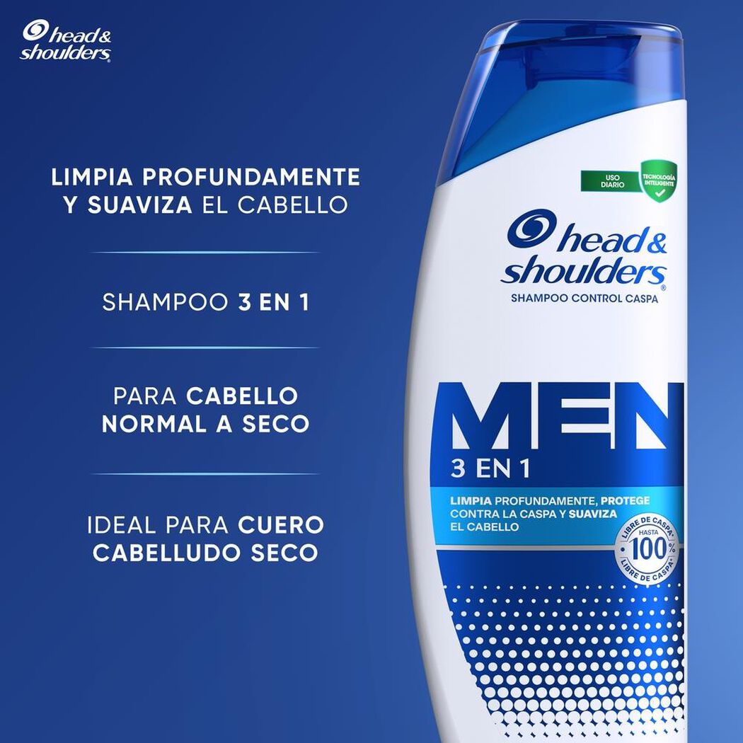 Shampoo Head & Shoulders Men 375 mL, , large image number 4