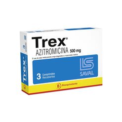 Trex 500 mg x 3 Comprimidos Recubiertos