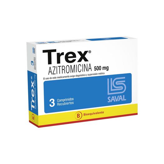Trex 500 mg x 3 Comprimidos Recubiertos, , large image number 0