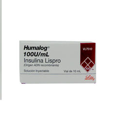 Insulina Humalog 100 UI/mL Solucion Inyectable x 1 Frasco Ampolla