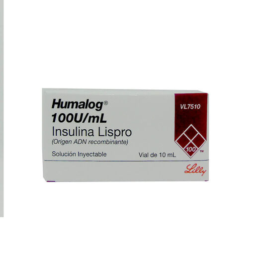 Insulina Humalog 100 UI/mL Solucion Inyectable x 1 Frasco Ampolla, , large image number 0