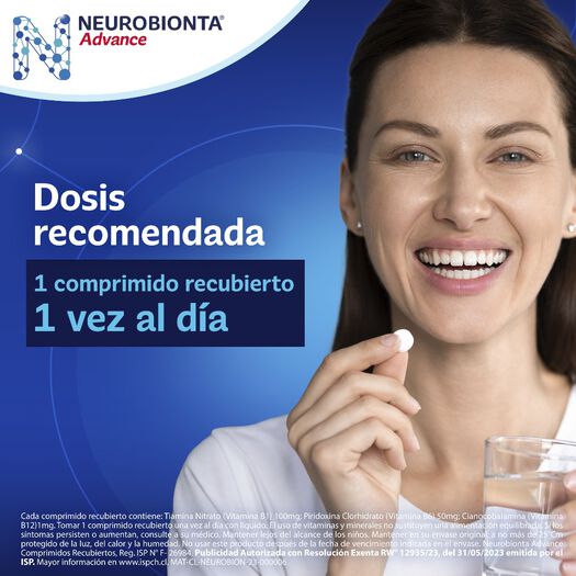 Neurobionta Advance Vitaminas del Complejo B 30 Tabletas, , large image number 3