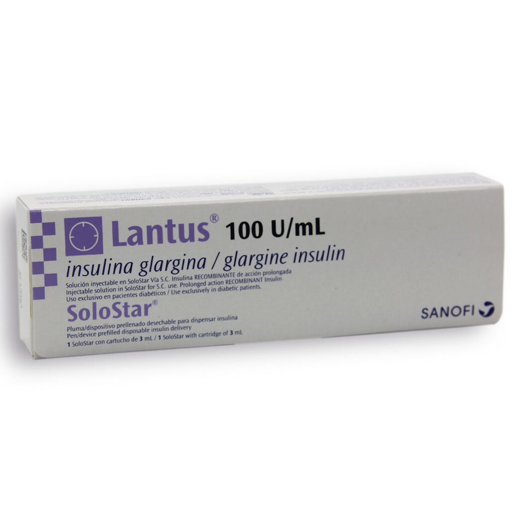 Insulina Lantus Solostar 100 UI/mL Solución Inyectable 1 un, , large image number 0