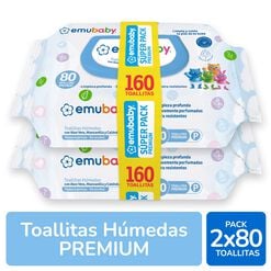 Toallas Húmedas Emubaby 160 un