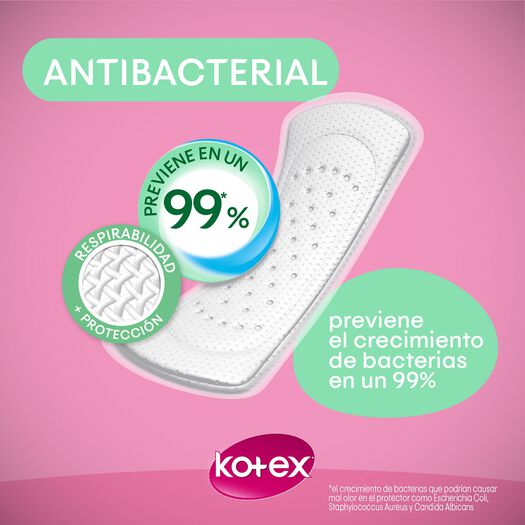Protector Diario Kotex Antibacterial Normal 40 un, , large image number 1