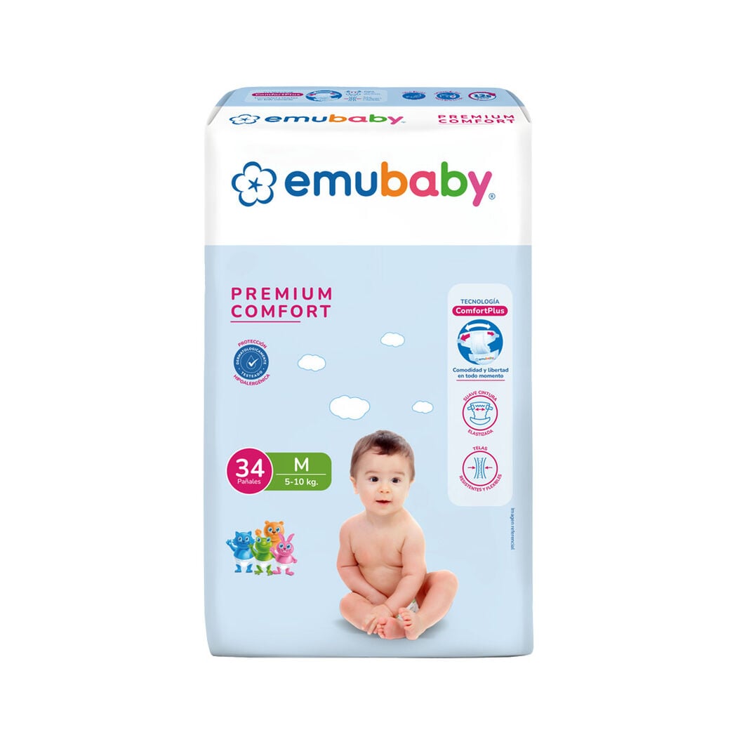 Pa&ntilde;ales Premium Comfort 5-10 kg M x 34 unidades, , large image number 1