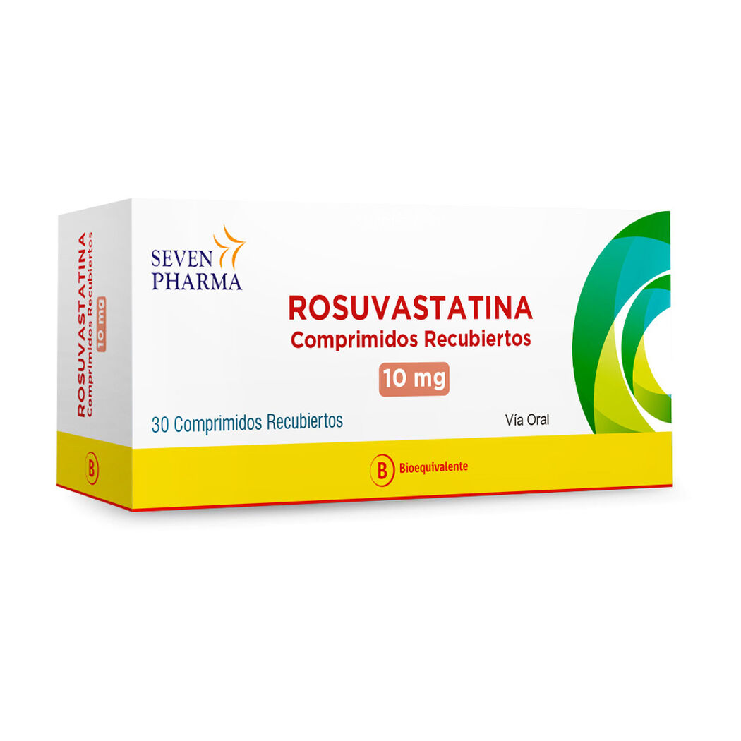 Rosuvastatina 10 mg x 30 Comprimidos Recubiertos HETERO, , large image number 0