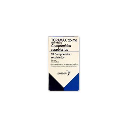 Topamax 25 mg x 28 Comprimidos Recubiertos, , large image number 0