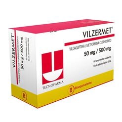 Vilzermet 50 mg/500 mg x 60 Comprimidos