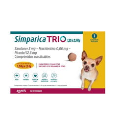 Vet Simparica Trio 1.25-2.5Kg 1Comp