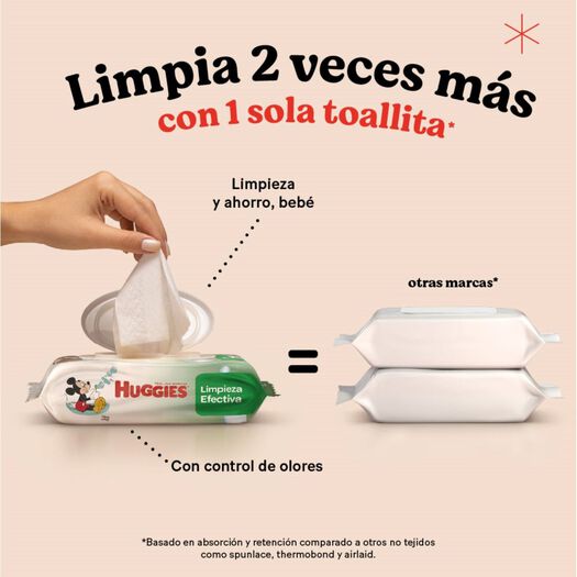 Pack Toallas Húmedas Limpieza Efectiva 192un, , large image number 1