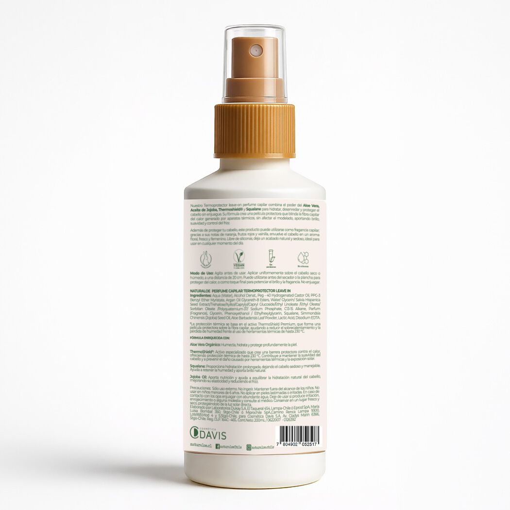 Termoprotector y Perfume capilar 40% Aloe Vera Naturaloe 200 ml, , large image number 4