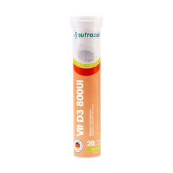 Vitamina D3 Nutrazul 800Ui Efervescente 20 Tabletas