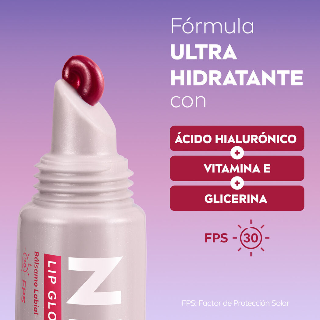 Lip Glow Nivea Berry con &aacute;cido hialur&oacute;nico 10 ml, , large image number 2
