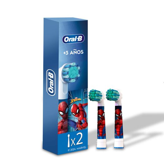 Cabezales De Repuesto Oral-B Para Cepillo De Dientes Eléctrico Marvel Spider-Man 2 Unidades, , large image number 0