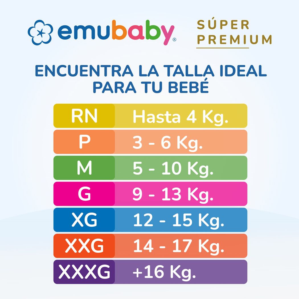 Pañales Emubaby Premium XG 34 un, , large image number 3