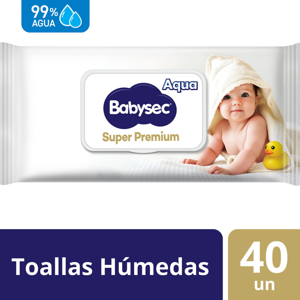 Toallas Húmedas Babysec Super Premium 40 un, , large image number 0