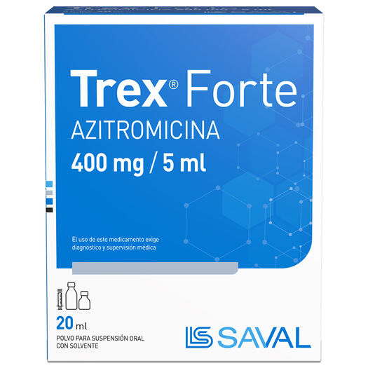 Trex Forte 400 mg/5 mL x 20 mL Polvo Para Suspensión Oral Con Solvente, , large image number 0