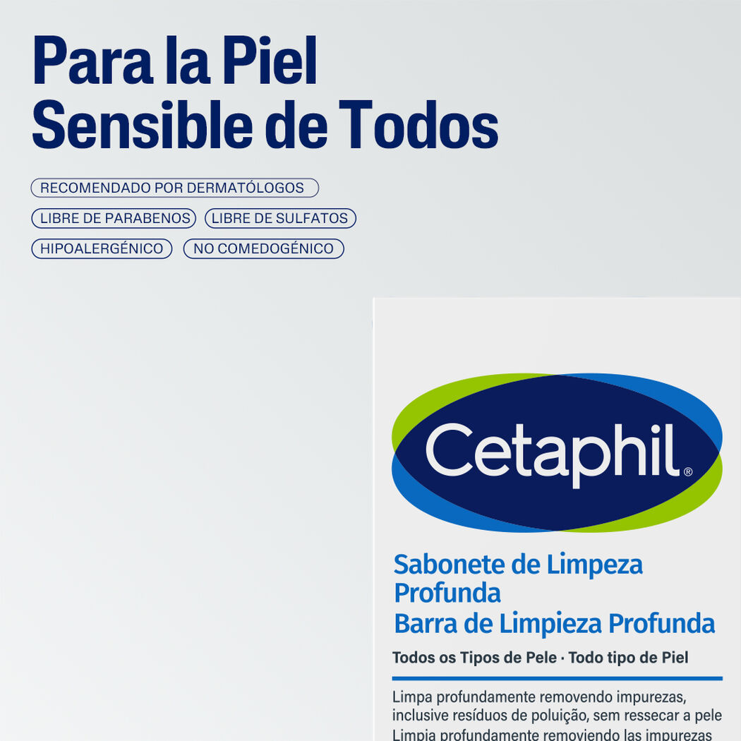 Barra Limpiadora Cetaphil 127grs, , large image number 1