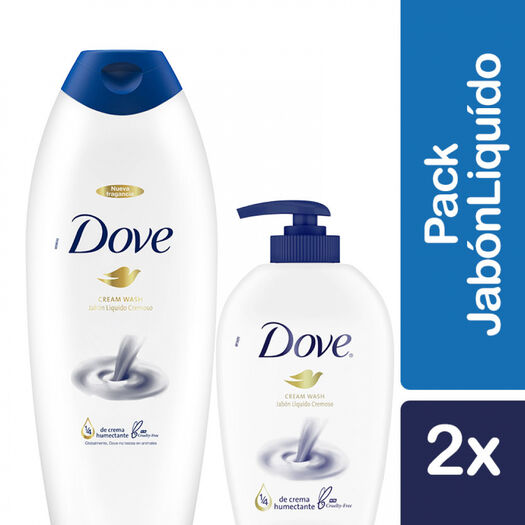 Dove Jabón líquido original 2unid. de 700ml y 250ml, , large image number 0