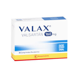 Valax 160 mg x 30 Comprimidos Recubiertos