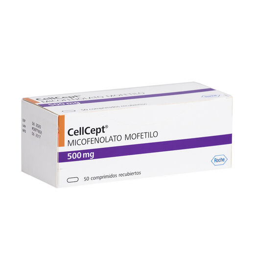 Cellcept 500 mg x 50 Comprimidos Recubiertos, , large image number 0
