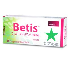 Betis 10 mg Caja 30 Comp. Recubiertos